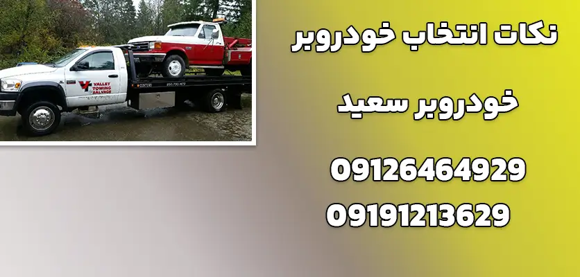 نکات انتخاب خودروبر